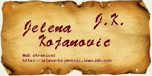 Jelena Kojanović vizit kartica
